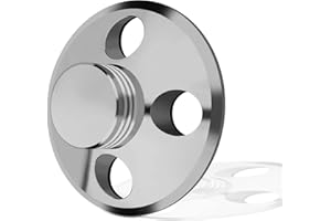 Audiophile Plattenspieler Gewicht Stabilisator Bubble Level,Aluminium Plattengewicht-Klammer mit weicher Bodenpolsterung für LP Plattenspieler, eliminiert Vinyl Disc Vibrationen(107G Silber)