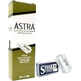 Razor Blades Club 100 Astra Platinum and 5 Sharp Titanium Blades