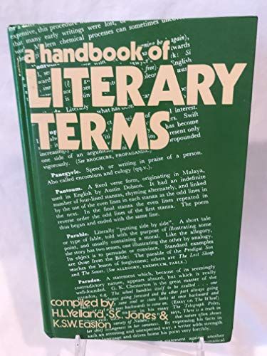 A Handbook of Literary Terms livre