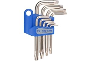 King Tony 20309PR - Conjunto de llaves allen torx en el sistema de la caja de 9