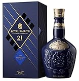 Lieferumfang: 1 x Flasche Chivas Royal Salute Blended Scotch Whisky 21 (0,7 L, 40 Vol.-%) / Mit Flasche, Samtsack & Verpackung in Saphirblau, Rubinrot oder Smaragdgrün / Farbe kann variieren