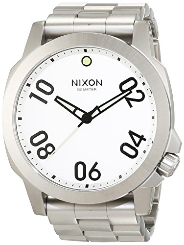 Nixon Herren-Armbanduhr Ranger 45 SS Silver Analog Quarz Edelstahl A521130-00 Nixon Herren-Armbanduhr Ranger 45 SS Silver Analog Quarz Edelstahl A521130-00
