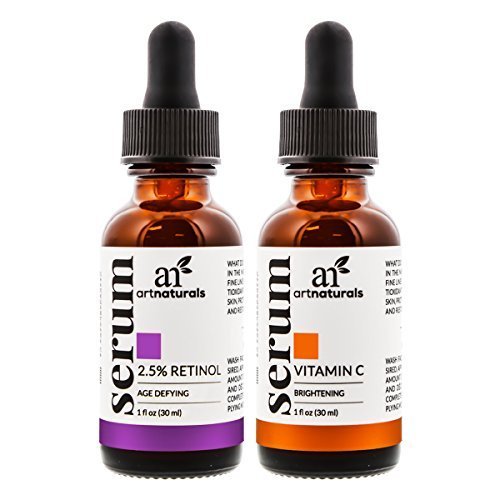 ArtNaturals Vitamin C und Retinol Serum - Anti Aging Set - je 30 ml