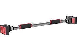 SPORTNOW Pull Up Bar Doorway, No Screws Chin Up Bar, Adjustable Length (75-92cm) for Home Gym Workout, Max Load 200kg