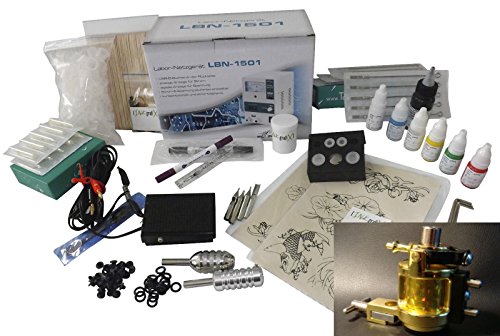 TATTOO - "LUXUS"-KOMPLETTSET IG-S5 INKgrafiX® Deutschland - SET vom PROFI - ROTARY IG- HAMMER - STUDIO