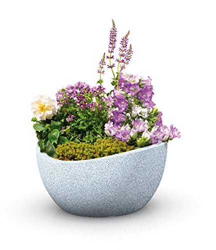 Scheurich Wave Globe Pflanzschale Schwarz-Granit Ø 40 cm, Höhe 21 cm - 3