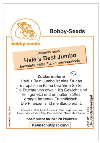 Bobby-Seeds Melonensamen Hales Best Jumbo Zuckermelone Portion - 2