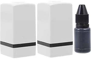 Totority 2 Pièces Timbre D'accord De Guitare Caoutchouc D'accord De Guitare Timbre D'aides à La Guitare Encre Pour Timbre De Guitare Blanche Plastique Tablature De Guitare Classique