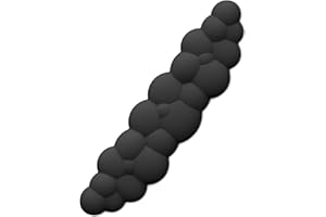 SXHLSELLER Śliczna Podkładka Pod Mysz Cloud z podpórką Pod Nadgarstek, Wygodna Podpórka Pod Nadgarstek Klawiatury z Pianki Memory Zapobiegająca Zmęczeniu i Deformacjom (Czarny)