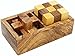 Produktbild SKAVIJ Puzzles aus Holz Gehirn Teaser Spielen Burr Puzzle und Schlange Kubus 2-in-1 Puzzle-Geschenk für Kinder Handgemachtes Spielzeug der pädagogischen Puzzles gesetzt und Erwachsene