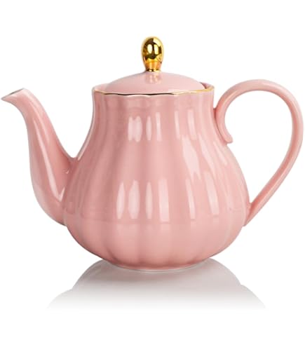 Teiera Cactus Excelsa In Ceramica - Capacità 650ml, Verde Scuro, Dipinta A Mano, Adatta Al Microonde - Foto 4