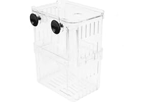 zalati Fischzuchtbecken Fisch-Isolationsbox mit Saugnäpfen für Jungfische, Rumble Fish, Guppy, Killifish