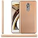 Produktbild zanasta Huawei Honor 6X Hülle, Premium Schutzhülle Soft Flex Silikon Carbon Case TPU Slim Cover Handyhülle | Metallic Gold