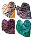 Letz Dezine ™ Printed Poly Cotton Set of four mullticoloured stoles; scarf and stoles for women RS.378.00