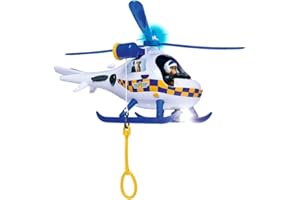 Simba - Fireman Sam - Police helicopter - Sound and light functions - Pink + Radar figures - Batteries included - Ages 3+ - 109252537038