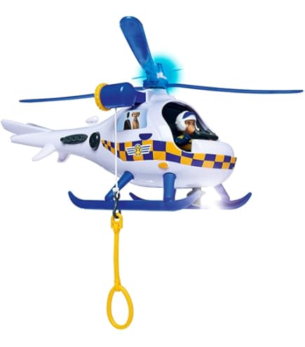 Simba Feuerwehrmann Sam – Mini 4x4 Polizei-Auto Mit Rosa-Figur (17 Cm, Für Kinder Ab 3)