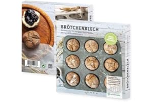 Wundermix - Teglia per panini con rivestimento antiaderente • Teglia preformata per 9 panini