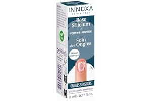 INNOXA PARIS 1920 Base Silicium Fortifiante Innoxa - Soin des Ongles Sensibles 11 ml - Renforce, Protège et Répare - Enrichie en Silicium Organique, Hexanal et Vitamine E - Utilisable en Base ou Vernis Transparent