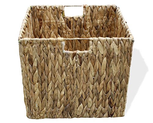 KMH®, Extra grosse Korb-Box aus geflochtener Wasserhyazinthe (#204040) - 2