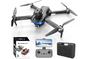 FYDESION GPS Drone Upgraded Version E99s Pro Drone for Adults/Beginners with Dual 1080P Camera Foldable Professional Live Video Drones RC Quadcopter Aircrafts with One Extra Battery