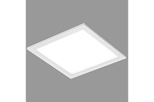 Briloner Leuchten Panel Sufitowy, Tworzywo Sztuczne/Metal, Biały, 29.5 x 29.5 x 4.9 cm