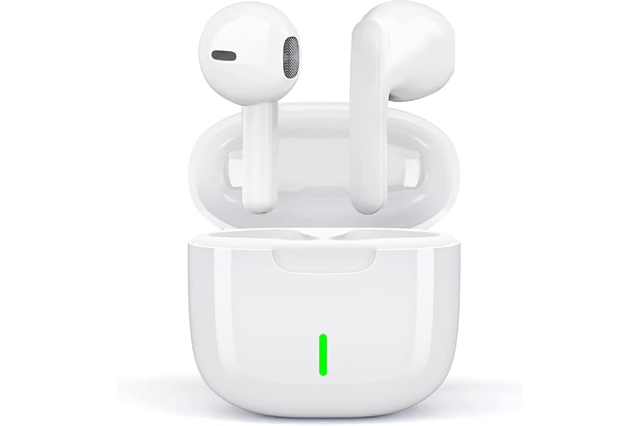 Auriculares Inalámbricos,In Ear Auriculares Bluetooth 5.3 con Cancelacion Ruido HD Mic, 50H HiFi Estéreo Cascos, Control