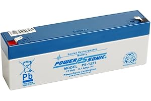Power Sonic PS1221 12V 2.1Ah AGM Battery - Suitable For Response Alarm, Burglar Alarm, Security Alarm, Fire Alarm, Solar Alarm & Bell