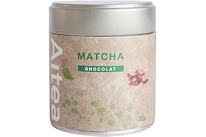 Matcha vanille,chocolat,pêche - Matcha aromatisé Kyōto Uji - Aitea (Chocolat)