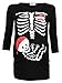 Happy Mama. Womans Maternity Tattoo Mom Baby Pirate Skeleton T-shirt Top. 574p (Black, UK 12/14)