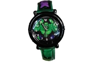 MARUKATSU Reloj de Marvel,Reloj Hulk,Reloj Sonido,Reloj para niños,Reloj para Regalos, Hulk Marvel,Reloj de niños,Reloj Inteligente niña,Reloj para niños,Hulk relo analogico