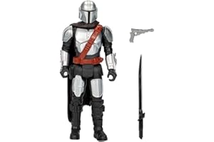 Star Wars Hasbro Star Wars Epic Hero Mandalorianin | Figurka akcji dla dzieci z blasterem i mrocznym mieczem świetlnym | Zabawka dla 4-latka | Pomysł na prezent dla chłopca i dziewczynki | 10 cm