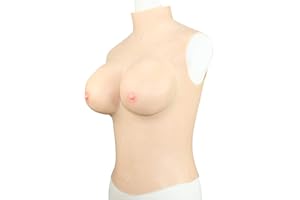 FSYH Demi-Corps en Silicone pour Seins, Bonnets CDEGEFGH avec Poitrine FéMinine en Silicone pour Crossdresser Drag Queens Mastectomie Transgenre