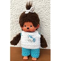 Kleidung für Monchichi Gr. 20 cm Shirt und Hose Einhorn