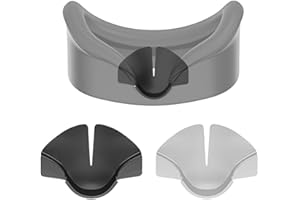 WSRRDRECVHi Protector de nariz de silicona VR para Quest 3, almohadilla de nariz compatible con Meta Quest 3, cojín de espuma de poliuretano a prueba de sudor, accesorios de realidad virtual para Meta