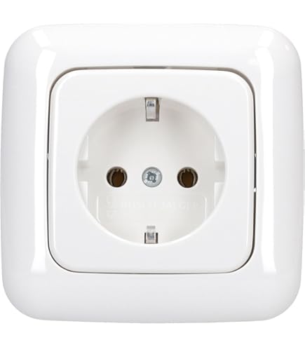 Busch-Jaeger SCHUKO Steckdose Alpinweiß - 2er Blister Für Unterputz-Montage