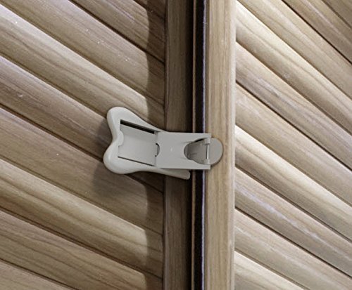 Sliding Door Lock for Closet & Window Locks with 3M Tape, Child Safety & Baby Proofing, 2 Pack