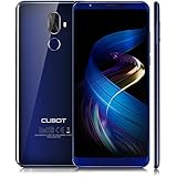 Cubot X18 Plus (2018) Android 8.0 4G-LTE Dual Sim Smartphone ohne Vertrag, 5.99 Zoll (18:9) IPS FHD+ Touch Display mit 4000 mAh Akku, 4GB Ram+64GB interner Speicher, 20MP+2.0MP Hauptkamera / 13MP Frontkamera, Octa-Core Prozessor, 1.5GHz 64-bit MT6750T, 0.1s Fingerprint Sensor,Benachrichtigungs-LED (Grün+Rot), 2.5D gebogener Bildschirm, nutzbares GPS, Blau