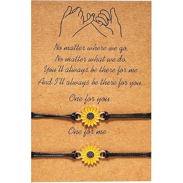 VONALA Bracciale Girasole In Argento Sterling 925 - Regolabile 7+2 Pollici - Ciondolo Girasole Con Zirconi - Regalo Donna
