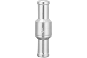 Gorgeri Valvola di non ritorno in linea diritta senza ritorno in alluminio, disponibile per combustibile, olio, benzina Benzina diesel per biodiesel Liquido refrigerante per acqua Aria/Vuoto(12mm)