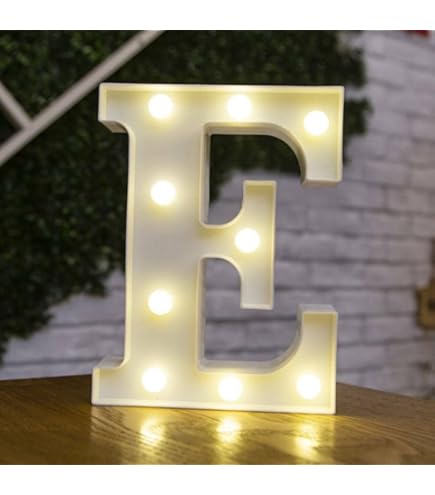 Lampada Lettera F In Legno Con LED - Decorazione Interna Moderna - Foto 8