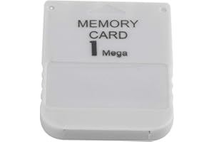 Ruitroliker 1Mb Memory Card for Playstation One PS1 Console White