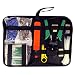 Produktbild Netzwerk Werkzeug Set, FUNRUI 11 in 1 Profi Ethernet Netzwerk Tool Netzwerktester Kabeltester Set für RJ45 RJ11 Kabel Cat5e Cat6 Kabel Prüfgerät Crimp Werkzeug Crimpzangen Set Verbinder Netzwerkkabel