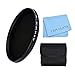 Produktbild ND Filter, CAM-ULATA 67mm ND Fader Variable Neutrale Dichte Einstellbare ND Filter ND2 bis ND400 für Canon 600D EOS M M2 700D 100D 1100D 1200D 650D DSLR Kamera und Filter Brieftasche und Microfaser Linse Reinigungstuch