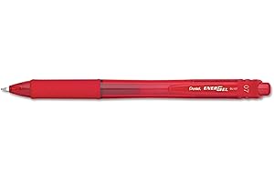 ‎PENTEL Pentel EnerGel X BL107-BX Gel-Tintenroller, rot, 0,7 mm Strichstärke, Druckmechanik, nachfüllbar