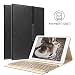 Produktbild IPad 9.7 2018/2017 Bluetooth Tastatur Hülle, Boriyuan Stand Folio PU Hülle mit 7 Farben hinterleuchtet abnehmbare Wireless Bluetooth Tastatur für Apple iPad 9,7 Zoll - (Schwarz)