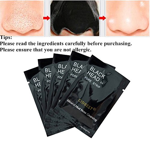 10 x Peel Off Mitesser Maske, Mitesser Entferner Maske, Gesichtsmasken Schwarz, Schwarz Maske, CIDBEST® Tiefenreinigende Blackhead Mask, Porenreiniger Maske/ schwarze Schlamm Maske, Deep Cleansing Akne Peel Off Maske, Beauty Skin Care Mitesserentferner Mask, Schönheitsmaske für Gesichtspflege - 3