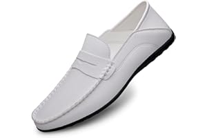 DSKK Mocassin Homme Cuir Loafer Homme Conduite Chaussures Casual,Mocassins Homme Cuir,Chaussures en Cuir Homme