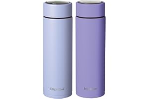 Nuby Limited Edition RapidCool Portable Baby Bottle Making Twin Pack - Prepare A Perfect Formula Feed in 2 Minutes | Includes 1 Rapid Cool, 1 Powder Dispenser & 1 Flask (Purple)