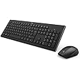 Hama D3182664 Cortino Gulf Wireless Keyboard and Mouse Set, Black