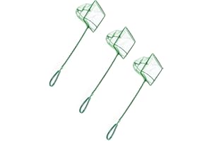 Honatrv 3 Piezas Red Peces Acuario Pequeña, Redes para Acuarios, 12 x 10,5 cm Aquarium Net para Accesorios Peceras y Acuarios